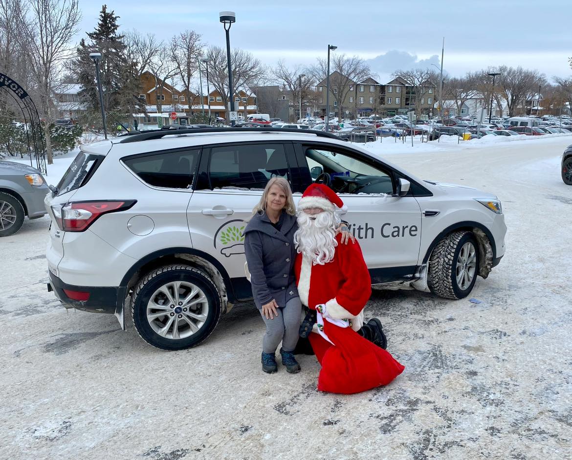 driven with care driver santa